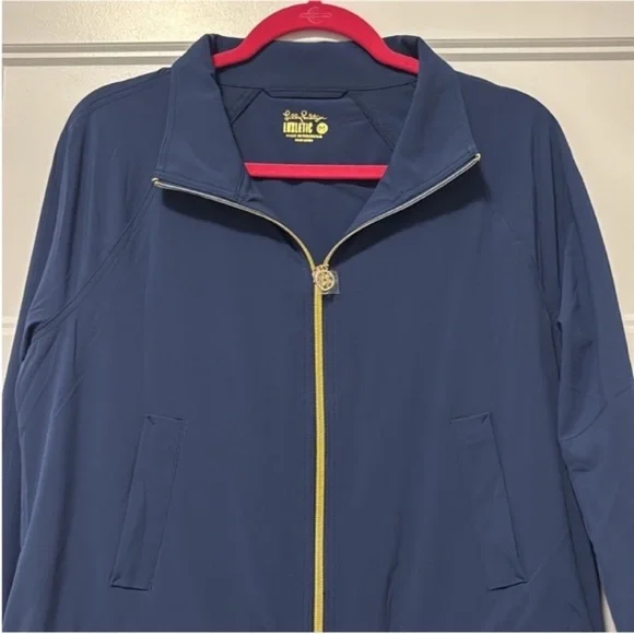 ✨SALE✨ NWT Lilly Pulitzer Islanna Jacket Low Tide Navy - Picture 2 of 8